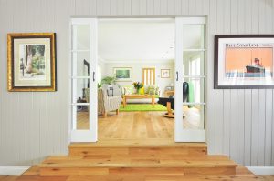 image of an entrance to a room with steps